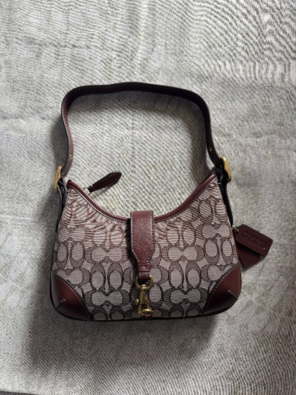 Coach Classic C-Patterned Monogram Vintage Underarm Bag